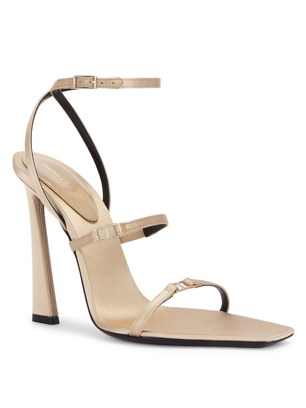 NWT Saint Laurent Corinne Satin Heel Sandals EU38.5/US7-8 $1,195